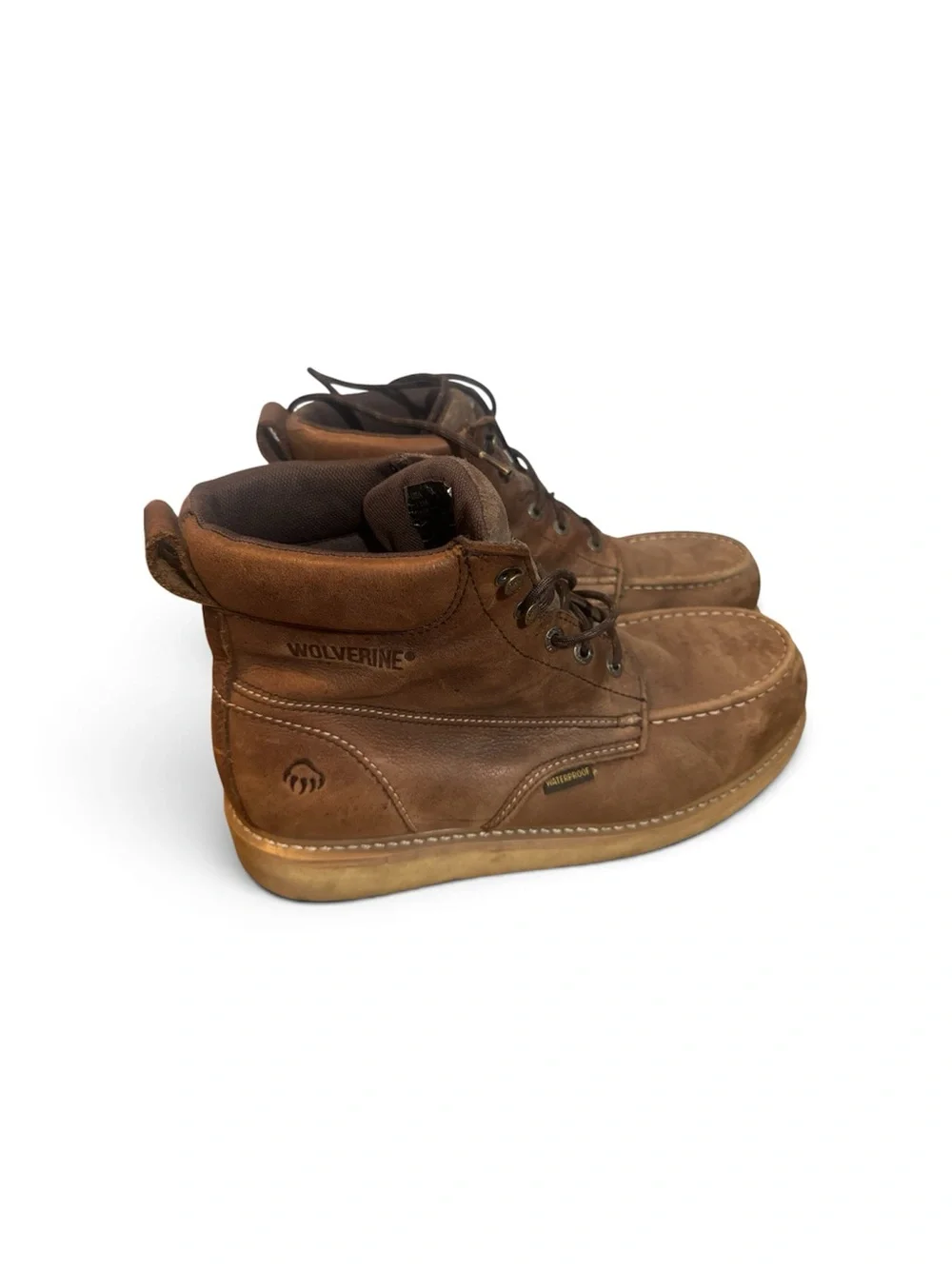Wolverine Men's Brown Leather Work Boots
